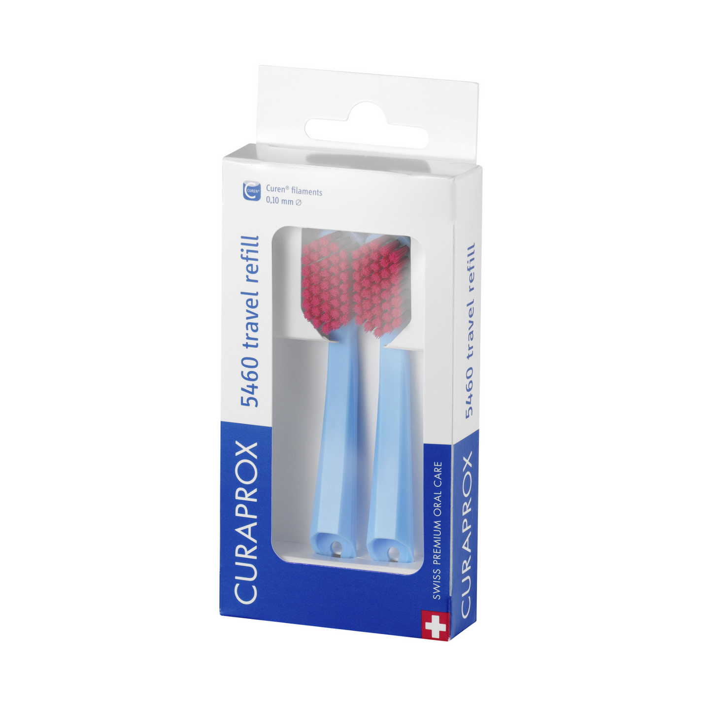 Cepillos de reemplazo CS 5460 para el juego de viajes, azul, duopack