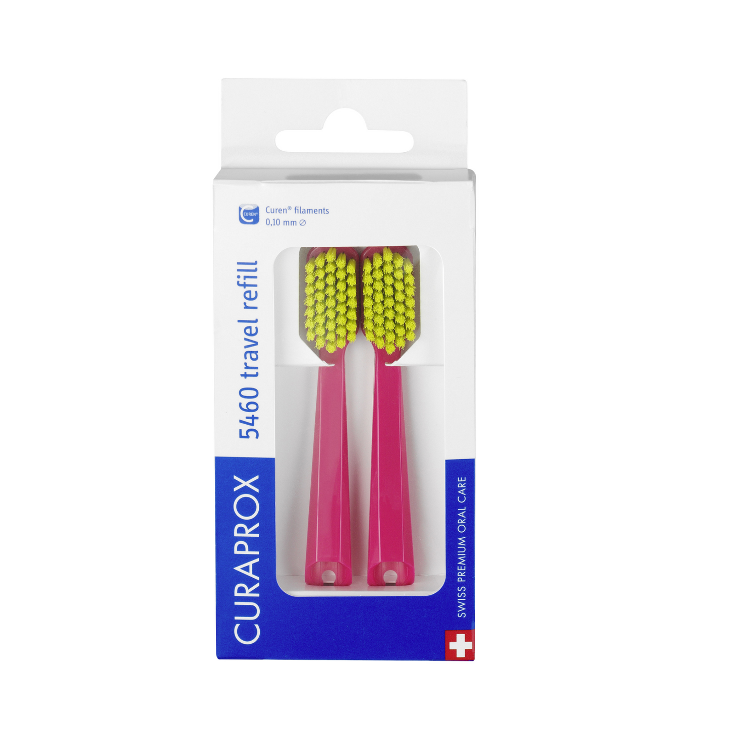 Cepillos de reemplazo CS 5460 para el juego de viajes, rojo, duopack