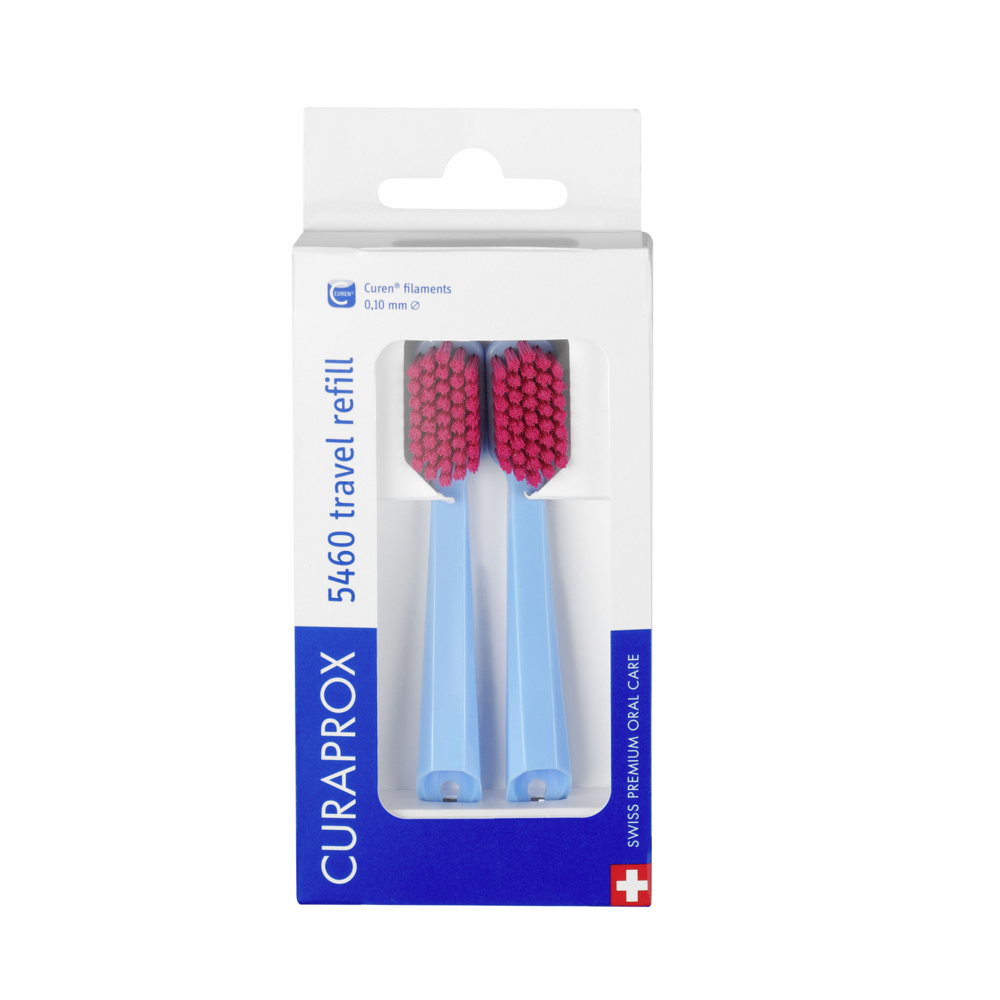 Cepillos de reemplazo CS 5460 para el juego de viajes, azul, duopack