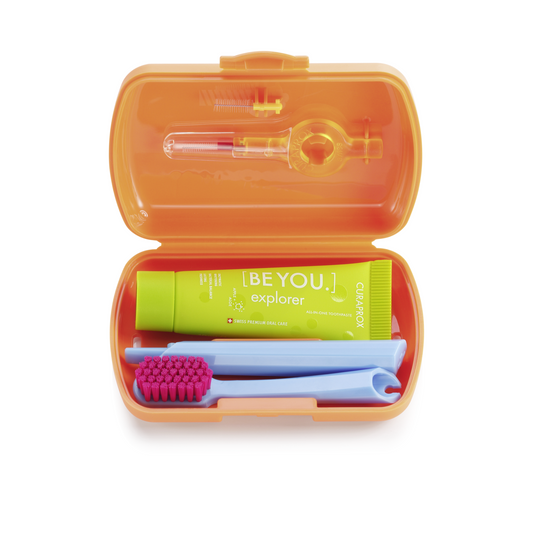 Kit para viajeros. Naranja